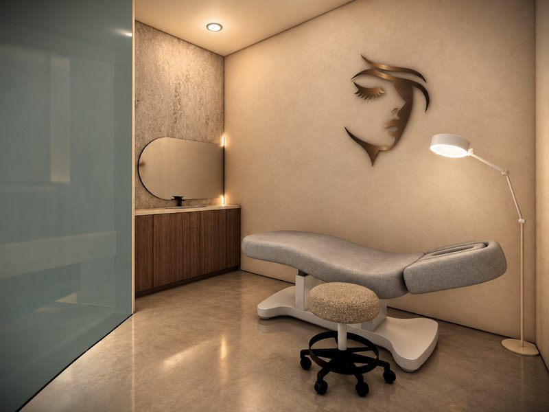 Aesthetics treatment suite at LIFE Health & Wellness