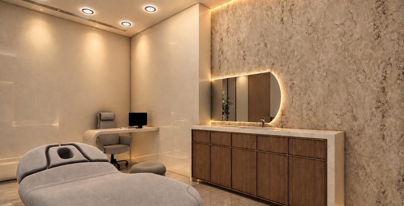 Hair regeneration treatment suite at Life Medical Center Dubai