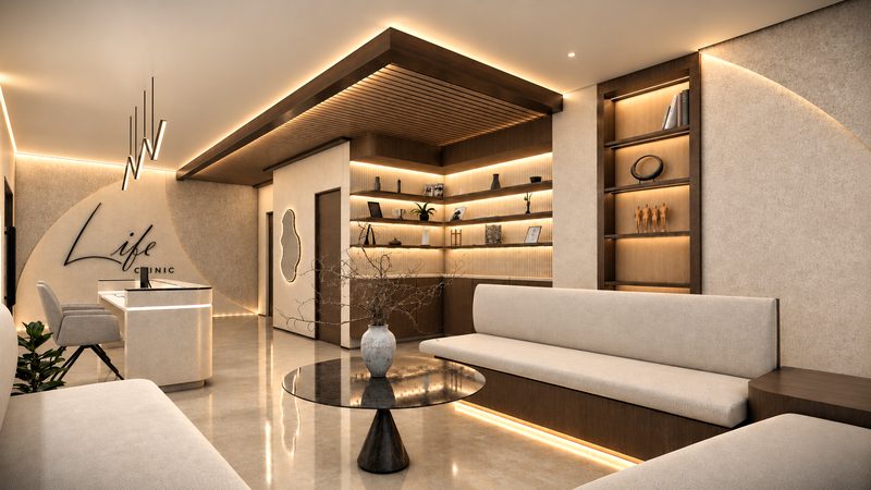 Private waiting lounge at Life Medical Center